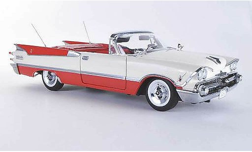 Dodge Custom Royal Lancer Cabriolet 1/18 Sun Star Convertible blanco/rojo 1959 coche miniatura