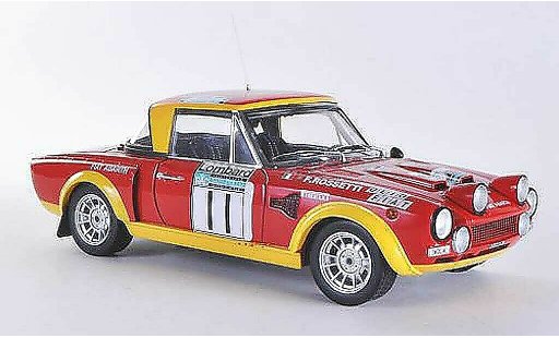 Fiat 124 Abarth 1/18 Sun Star Rally No.11 M.Verini / F.Rossetti RAC Rally 1975 coche miniatura