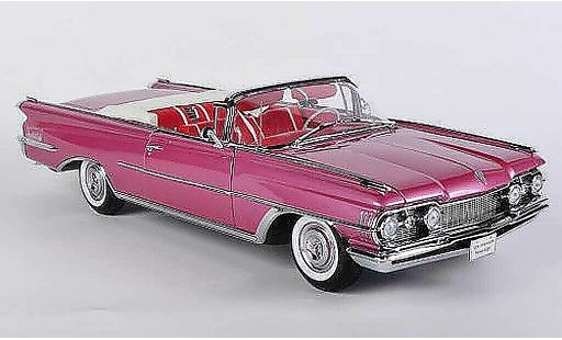 Oldsmobile 98 Convertible 1/18 Sun Star rosa 1959 coche miniatura