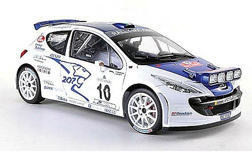 Peugeot 207 S2000 1/18 Sun Star No.10 Rally Sanremo 2007 L.Rossetti/M.Chiarcossi coche miniatura