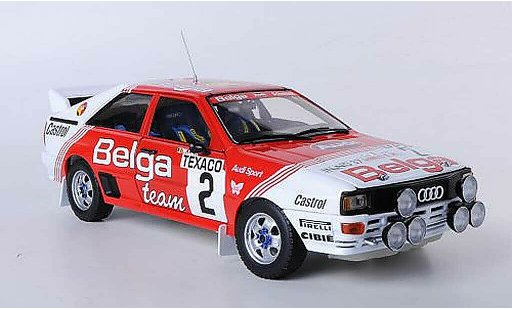 Audi Quattro a1 1/18 Sun Star No.2 Belga Rally Boucles de Spa 1983 M.Dues/W.Lux coche miniatura