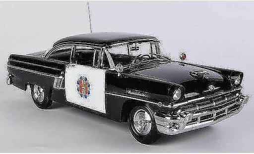 Mercury Montclair Hardtop 1/18 Sun Star Hard Top Police Car negro/blanco 1956 coche miniatura