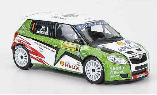 Skoda Fabia S2000 1/43 Abrex No.1 Hanninen Barum Rally 2010 coche miniatura