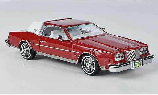 Buick Riviera coupe 1/43 American Excellence 1982 rojo/blanco coche miniatura