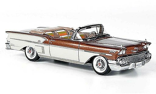 Chevrolet Bel Air Convertible 1/43 American Excellence 1958 Impala 2-portes cobre/blanco limitada Auflage 500 coche miniatura