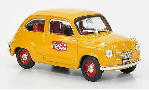 Fiat 600 Berlina 1/43 Brumm Coca Cola 1a Serie GP Monza 1961 1961 coche miniatura