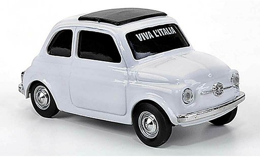 Fiat 500 D 1/43 Brumm VIVA Italia blanco 1960 coche miniatura