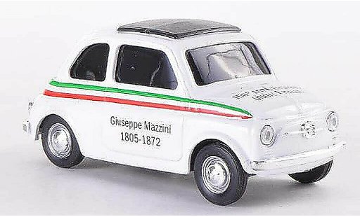 Fiat 500 L 1/43 Brumm VIVA Italia blanco 150 Jahre D'Italia 1805-1872 1970 coche miniatura