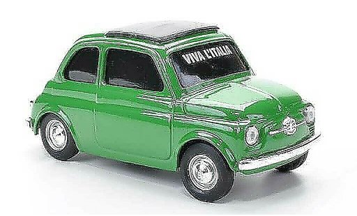 Fiat 500 D 1/43 Brumm VIVA Italia verde 1960 coche miniatura