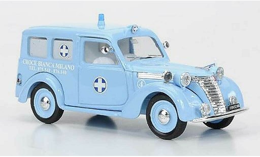 Fiat 1100 Ambulanza 1/43 Brumm E Rettungswagen Autoambulanza Croce BiancaMilano blancoes Kreuz 1956 coche miniatura