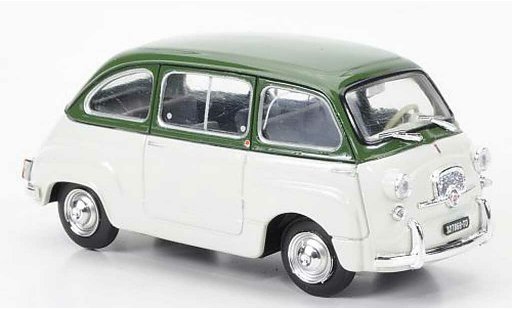 Fiat 600 Multipla 1/43 Brumm D olivverde/blanco 1960 coche miniatura