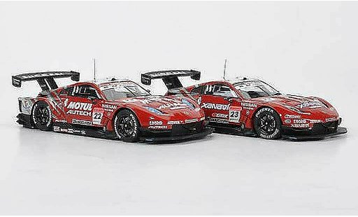Nissan 350Z JGTC 1/43 Ebbro 2er-Set 350 Z: No.22 Motul + No.23 Xanavi Saisonfinale 4. November Super GT500 2007 coche miniatura