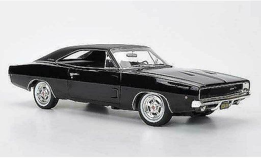 Dodge Charger 1968 1/18 Greenlight R/T negro/matenegro Steve McQueen - Bullitt coche miniatura