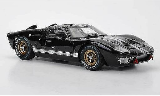 Ford GT40 Mk II 1/18 Shelby Collectibles GT 40 MkII negro/gris metallisee 1966 coche miniatura