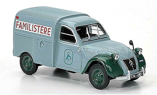 Citroen 2CV Fourgonnette 1/43 Eligor AZU Familistere coche miniatura