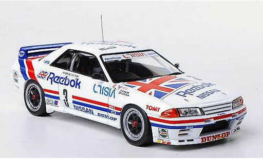 Nissan Skyline R32 1/43 HPI GT-R () No.3 Reebok Hasemi Motor Sport M.Hasemi / A.Olofsson JTC Tukuba 1991 coche miniatura