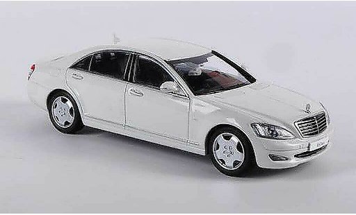 Mercedes Classe S Lang 1/43 Kyosho Langversion (V221) blanco coche miniatura