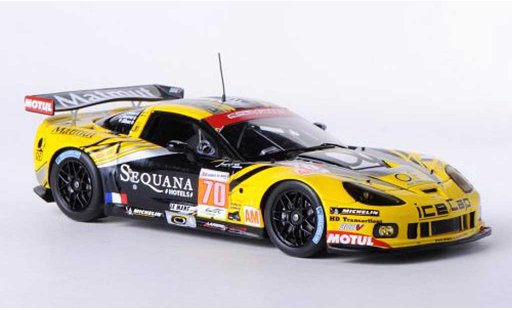 Chevrolet Corvette ZR1 1/43 Spark C6 C6 No.70 Larbre Competition 24h Le Mans 2012 J.P.Belloc/C.Bourret/P.Gibon coche miniatura
