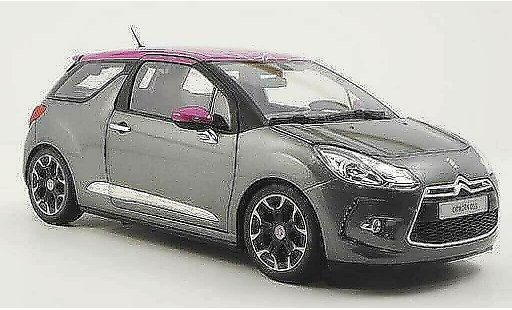 DS Automobiles DS3 Berline 1/18 Norev gris/fuchsia 2011 coche miniatura