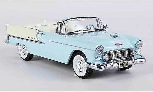 Chevrolet Bel Air Convertible 1/43 Vitesse 1955 azul coche miniatura