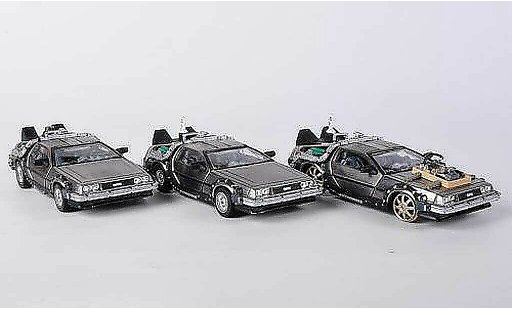 De Lorean Set Time Machine 1/43 Vitesse Back to the Future 3-in-1 Boxset coche miniatura