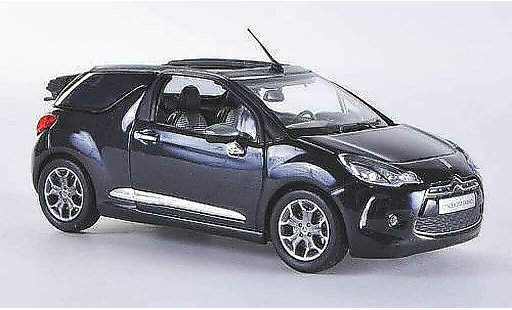 DS Automobiles DS3 Cabriolet 1/43 Norev Descapotable negro 2013 coche miniatura
