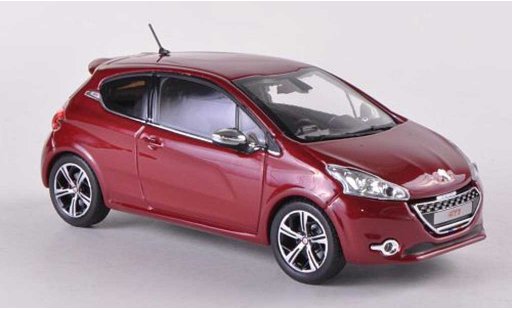 Peugeot 208 GTI 1/43 Norev rojo 3-Turer 2012 coche miniatura