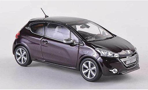 Peugeot 208 Base 1/43 Norev XY lila 3-Turer 2012 coche miniatura