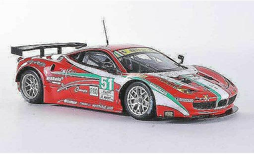 Ferrari 458 Italia GT2 1/43 Fujimi No.51 AF Corse 24h Le Mans 2012 coche miniatura