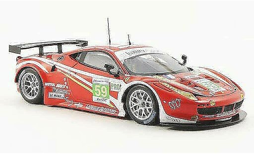 Ferrari 458 Italia GT2 1/43 Fujimi No.59 Luxury Racing 24h Le Mans 2012 coche miniatura