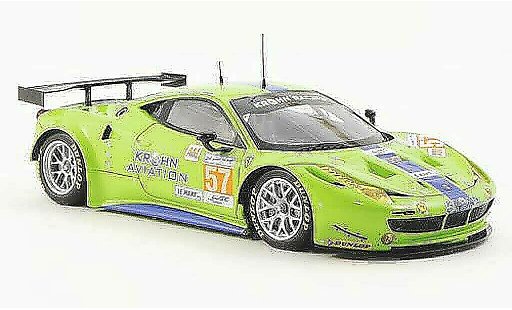 Ferrari 458 Italia GT2 1/43 Fujimi No.57 Krohn Racing 24h Le Mans 2012 coche miniatura