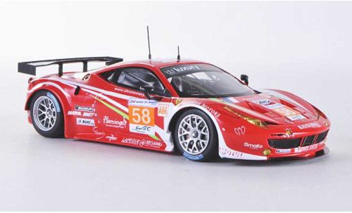 Ferrari 458 Italia GT2 1/43 Fujimi No.58 Luxury Racing 24h Le Mans 2012 coche miniatura