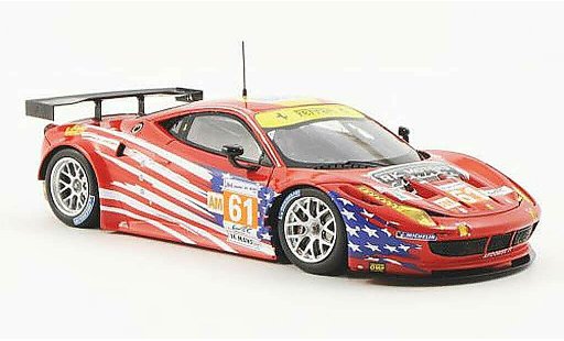 Ferrari 458 Italia GT2 1/43 Fujimi No.61 AF Corse-Waltrip 24h Le Mans 2012 coche miniatura