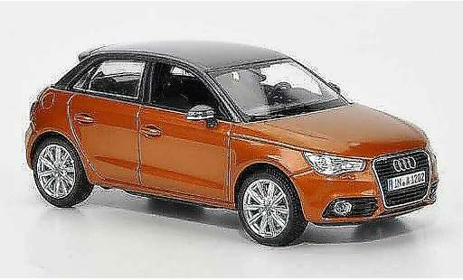 Audi A1 sportback 1/43 Kyosho naranja/gris 2012 coche miniatura