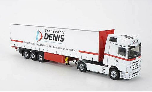 Mercedes Actros Base 1/43 Eligor MP3 Transports Denis Gardinenplanen-SZ coche miniatura