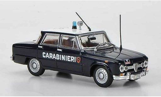 Alfa Romeo Giulia 1600 super 1/43 Hachette Carabinieri 1970 coche miniatura