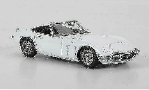 Toyota 2000 GT Roadster 1/43 HPI blanco RHD coche miniatura