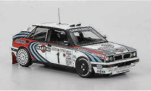 Lancia Delta HF Integrale 1/43 HPI 16V No.1 Martini M.Biasion / T.Siviero Rally Monte Carlo 1990 coche miniatura