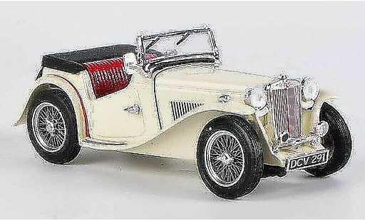 MG TC Base 1/43 Vitesse abierto cream 1945 coche miniatura