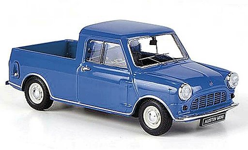 Austin Mini Pick Up utilitaire 1/43 Ebbro 1/4 ton azul RHD 1961 coche miniatura