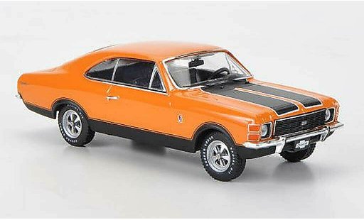 Chevrolet Opala SS 1/43 Premium X naranja/matenegro 1976 coche miniatura
