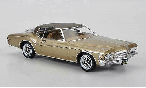 Buick Riviera Coupe 1/43 Premium X 1972 gold/marron Sondermodell limitada Auflage 750 pieza coche miniatura