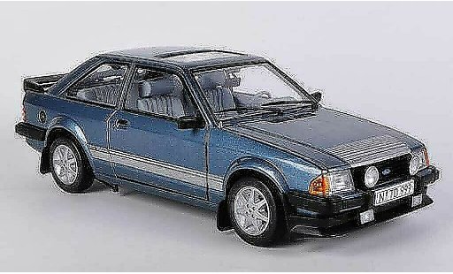 Ford Escort RS 1600 1/18 Sun Star azul 1984 coche miniatura
