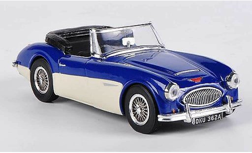 Austin Healey 3000 roadster 1/43 Vitesse abierto Ozean azul/ivory coche miniatura