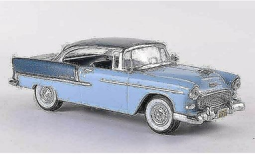 Chevrolet Bel Air Coupe 1/43 Vitesse 1955 2-Door Hardtop azul gris/azul gris coche miniatura