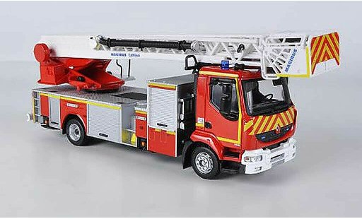 Renault Midlum Base 1/43 Eligor avec Magirus Drehleiter Bomberos pompier (F) coche miniatura