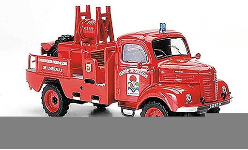 Hotchkiss PL 50 Pompiers 1/43 Eligor 4x4 CCFM Service Departemental d'Incendie & de Secours de l'Herault Bomberos coche miniatura