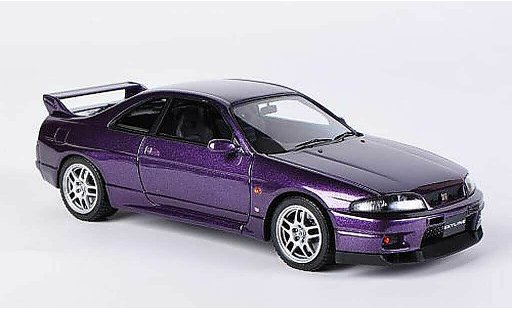 Nissan Skyline R33 1/43 HPI GT-R V-Spec lila RHD coche miniatura