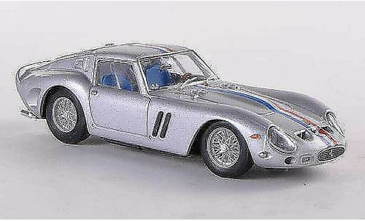 Ferrari 250 GTO 1963 1/43 Brumm gris(azul-blanco-rojo-rayas) coche miniatura