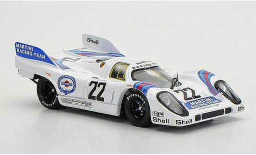 Porsche 917 1971 1/43 Brumm No.22 Martini Racing Team Marko / Van Lennep 24h Le Mans coche miniatura